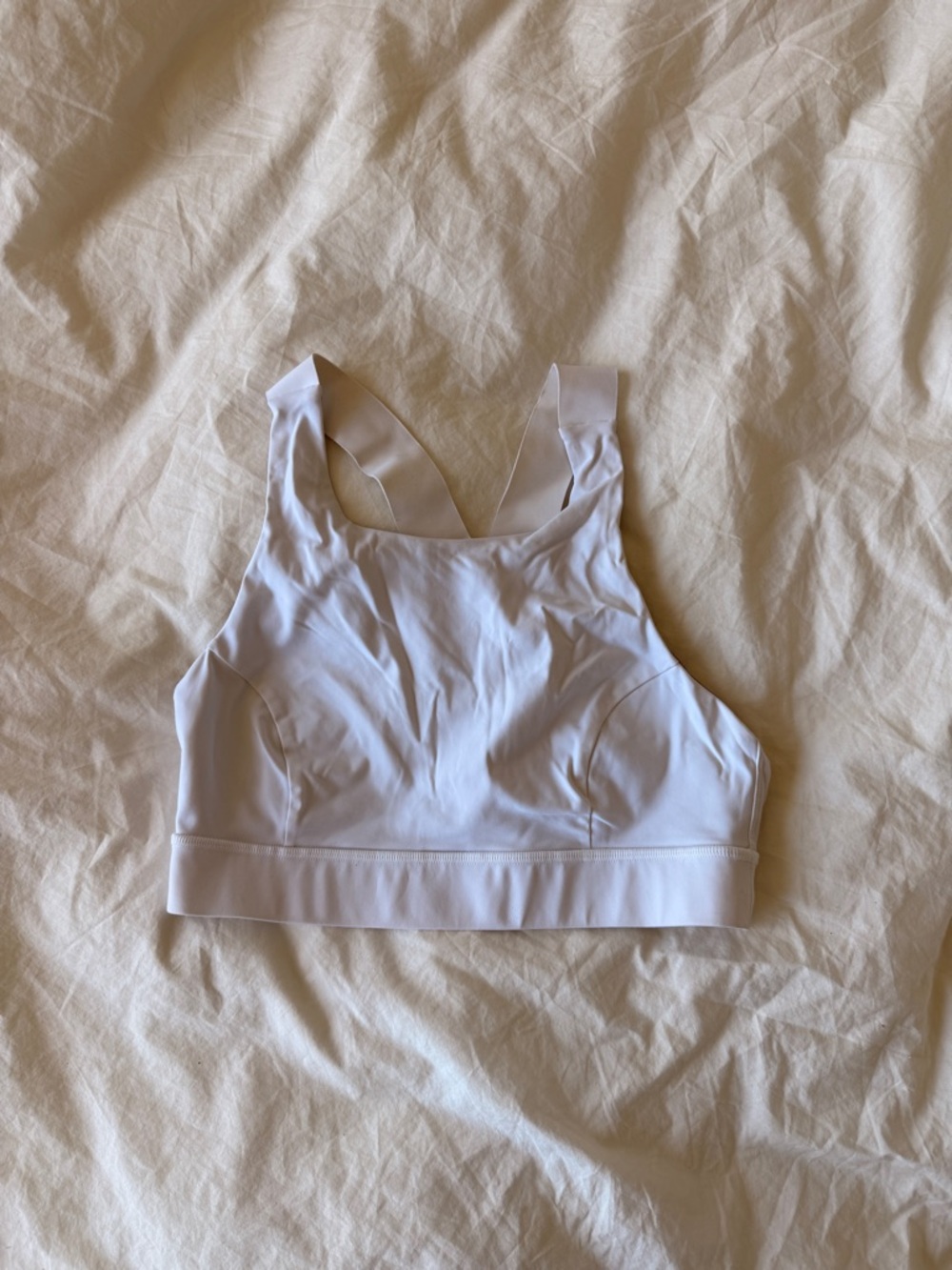 Lululemon High-Neck Sports Bra in White